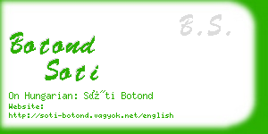 botond soti business card